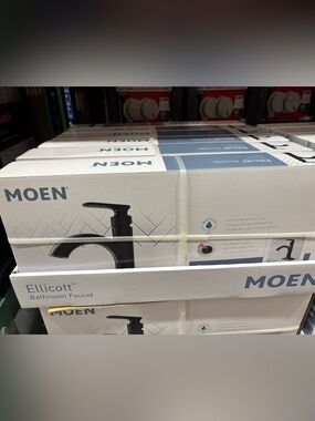 MOEN Matte Black Single-Handle Bathroom Faucet new in box